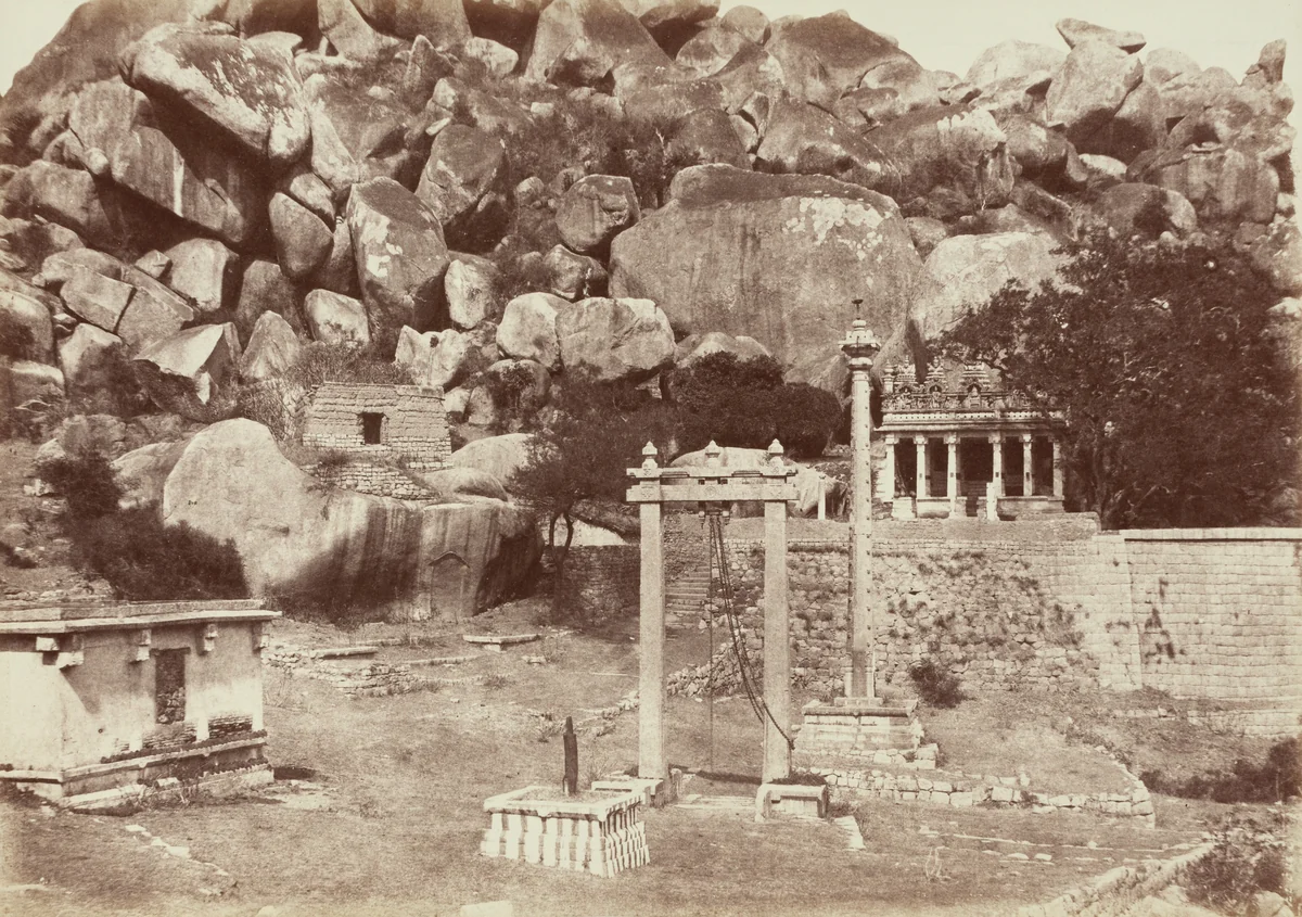 Temple, Chitradurga, India by William Pigou, photograph, 1857