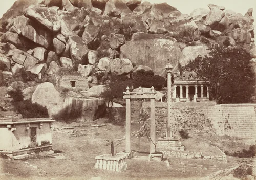 Temple, Chitradurga, India by William Pigou, photograph, 1857