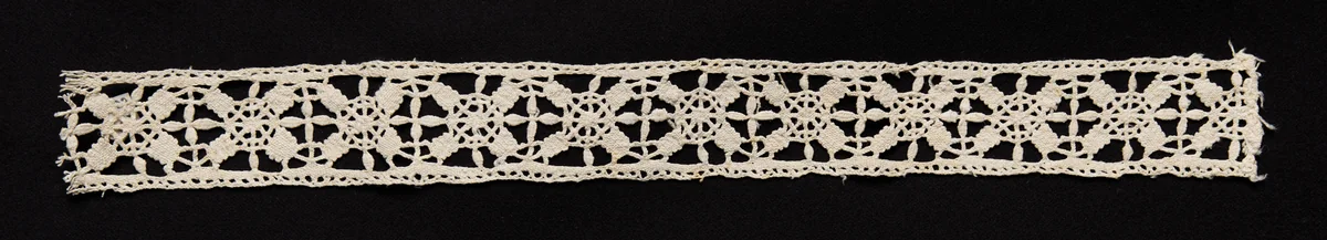 Bobbin Lace (Needlepoint Design) Insertion by Unknown, textile, 1550-1599