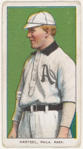Hartsel, Philadelphia, American League, from the White Border series (T206) for the American Tobacco Company by American Tobacco Company, print, 1909-1911