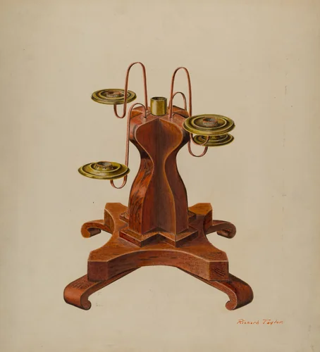 Candelabra by Richard Taylor, index of american design, 1940