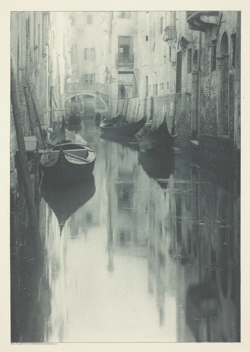 Reflection-Venice, from the portfolio "American Pictorial Photography, Series I" (1899); edition 146/150 by Alfred Stieglitz, print, 1892-1902
