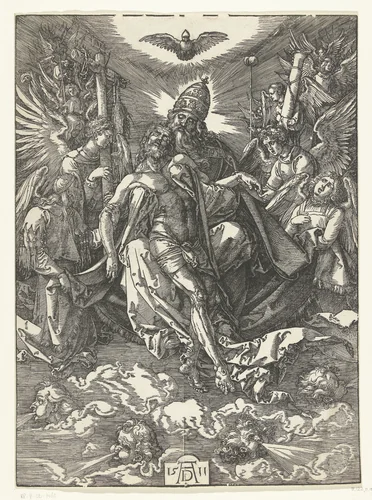 De Heilige Drie-eenheid by Unknown, print, 1511