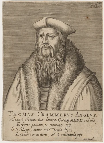 Thomas Cranmer, Archbishop of Canterbury by Hendrik Hondius I, print, 1599