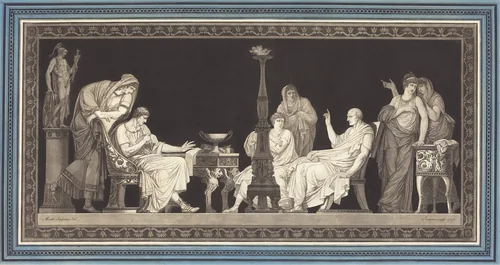 The Catiline Conspiracy by Jean-François Janinet; Jean-Guillaume Moitte, print, 1792