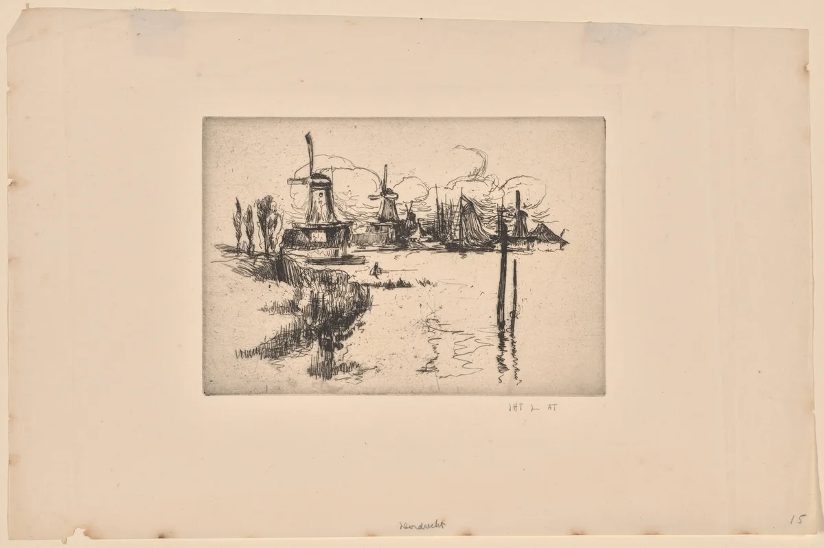 Windmills by John Henry Twachtman, print, 1881