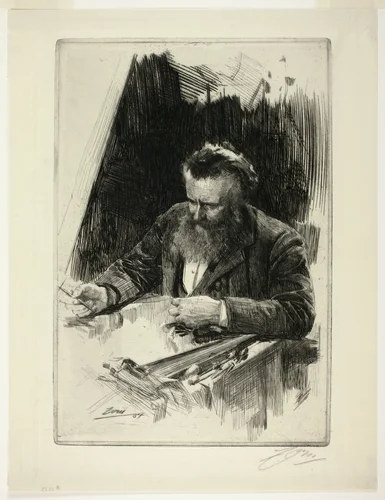 Axel Herman Haig III by Anders Zorn, print, 1884
