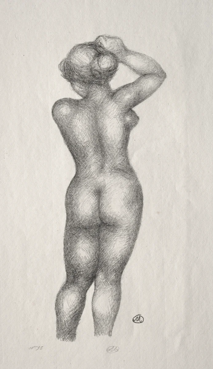 Nude by Aristide Maillol, print, 1900-1944