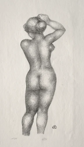 Nude by Aristide Maillol, print, 1900-1944