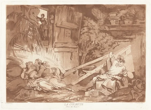 La Culbute (The Tumble) by François-Philippe Charpentier
Jean Honoré Fragonard
Pierre-François Basan, print, 1734-1817