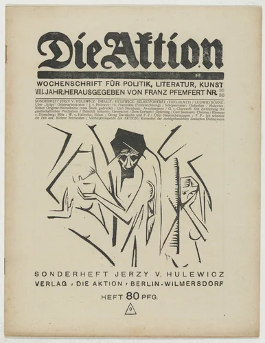 Die Aktion, vol. 8, no. 35/36 by Jerzy von Hulewicz, periodical, 1918