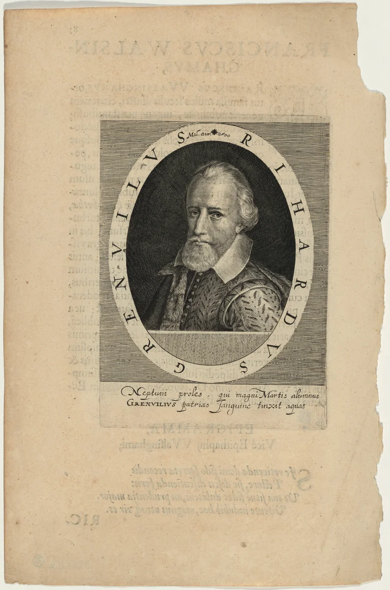 Sir Richard Grenville, Naval Commander by Magdalena van de Passe
Willem de Passe, print, 1620
