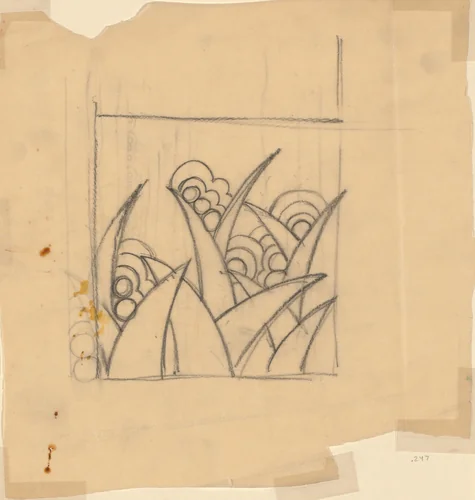 Design for a Textile or Wallpaper by Possibly Austria, textile