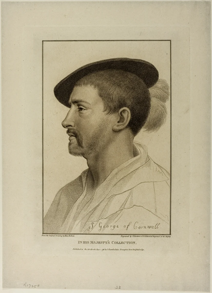 Sir Simon George (of Cornwall) by Francesco Bartolozzi, print, 1796