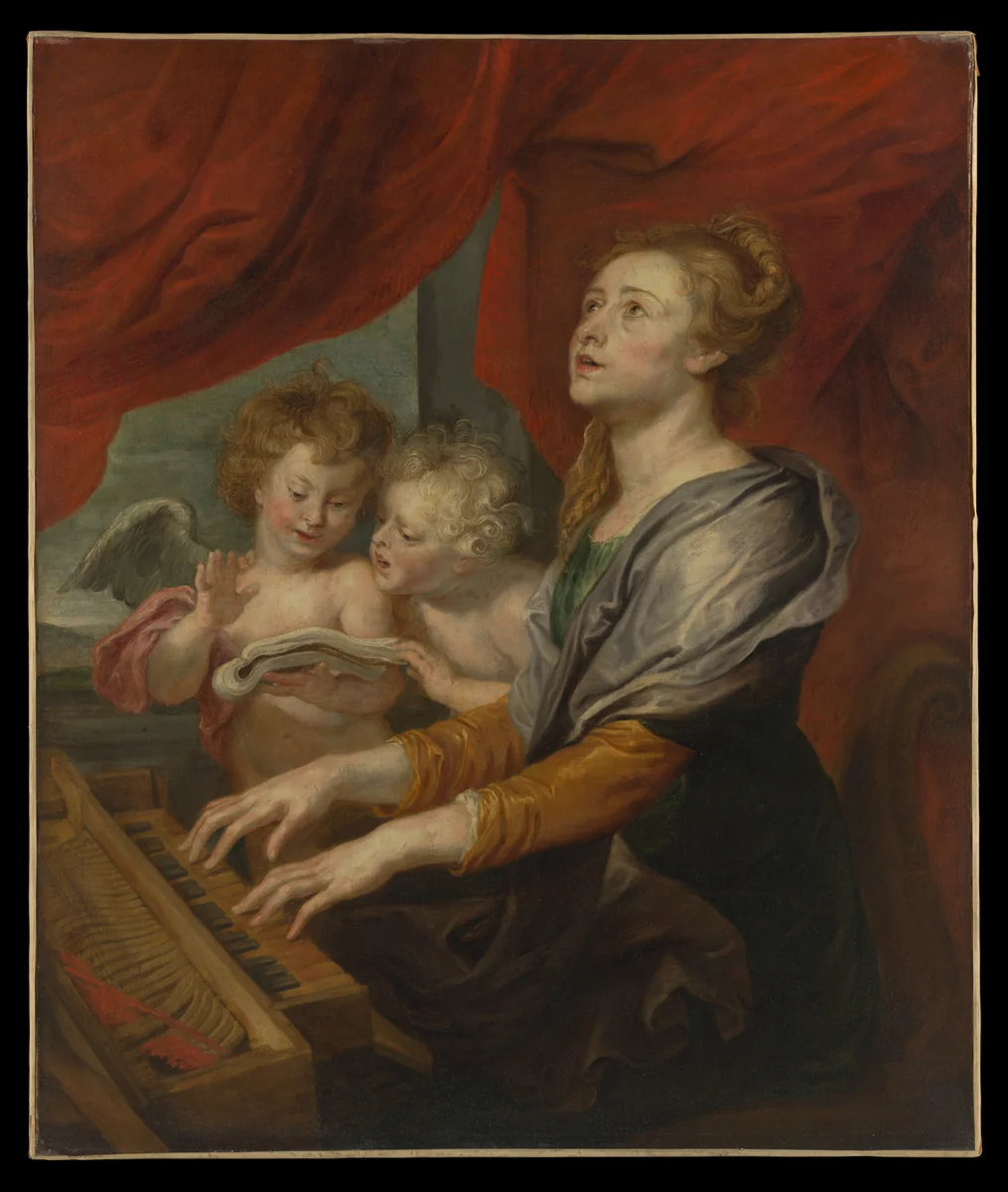 Saint Cecilia by Abraham van Diepenbeeck, painting, 1616-1675