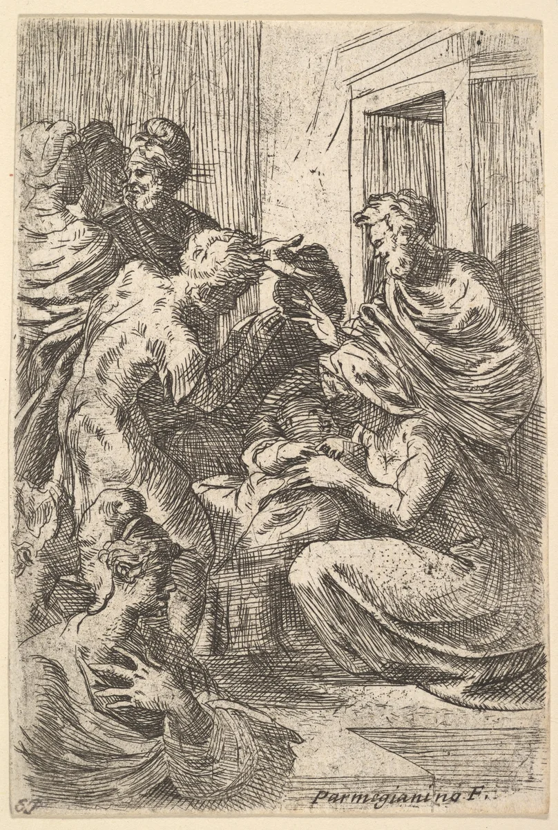 Nativity by anonymous, print, 1500-1599