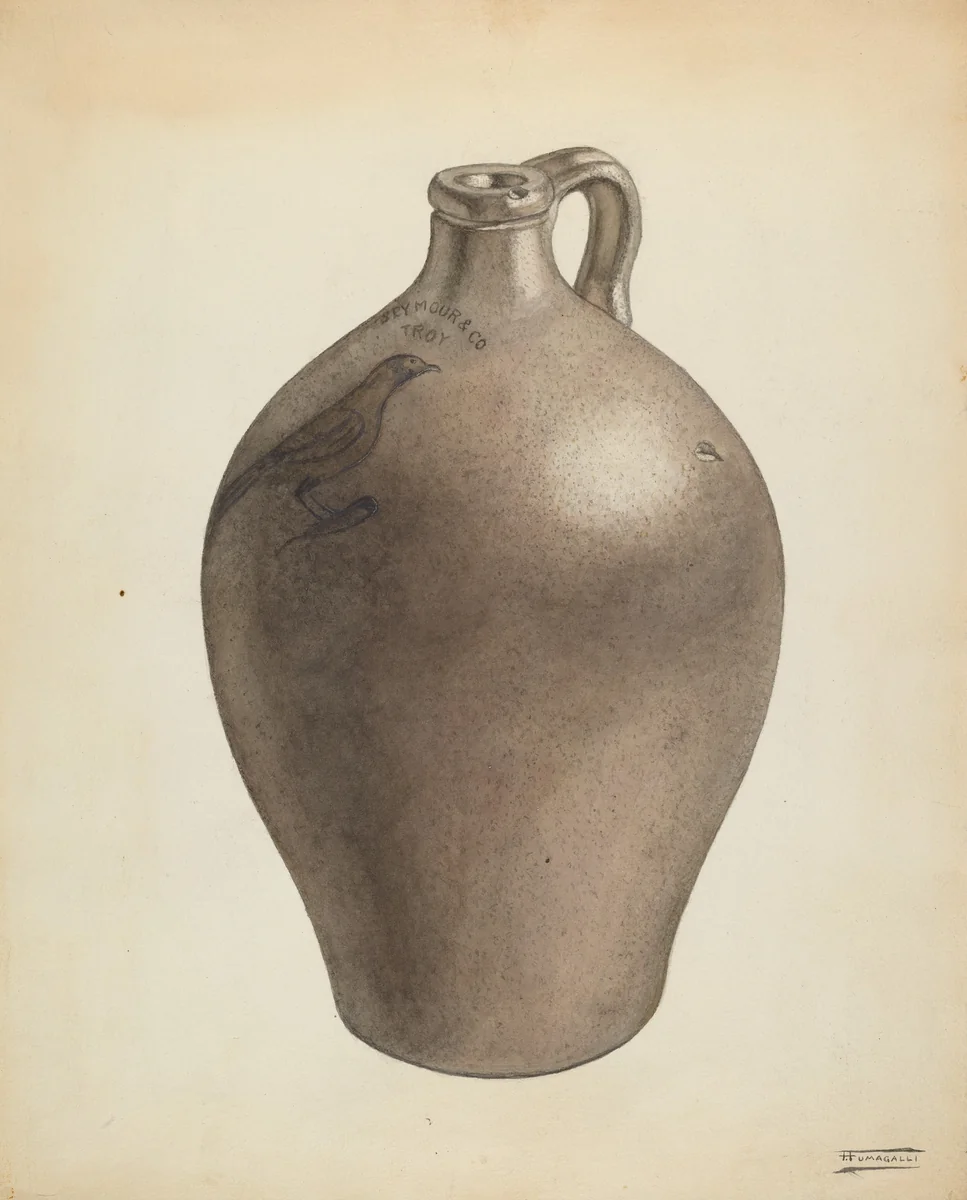 Jug by Frank Fumagalli, index of american design, 1938