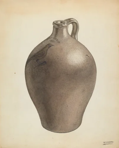 Jug by Frank Fumagalli, index of american design, 1938