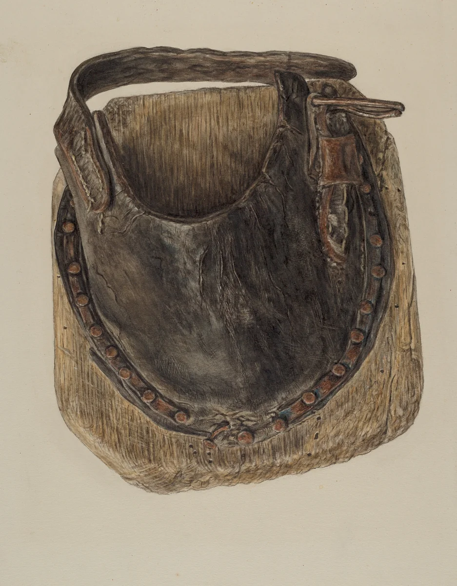 Swamp Shoe for Horse by Clarence Secor, index of american design, 1942