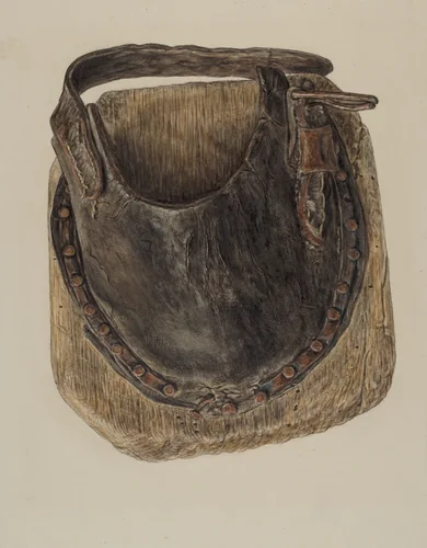 Swamp Shoe for Horse by Clarence Secor, index of american design, 1942