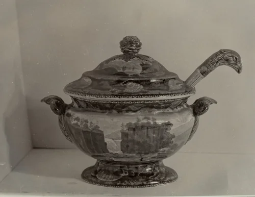 Soup Tureen - "Southern Passaic Falls" by Helmut Hiatt, index of american design, 1936