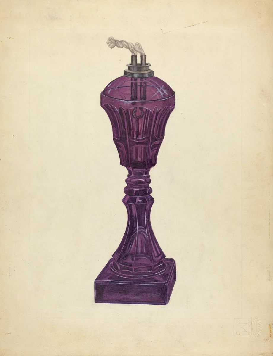 Lamp by John Fisk, index of american design, 1936