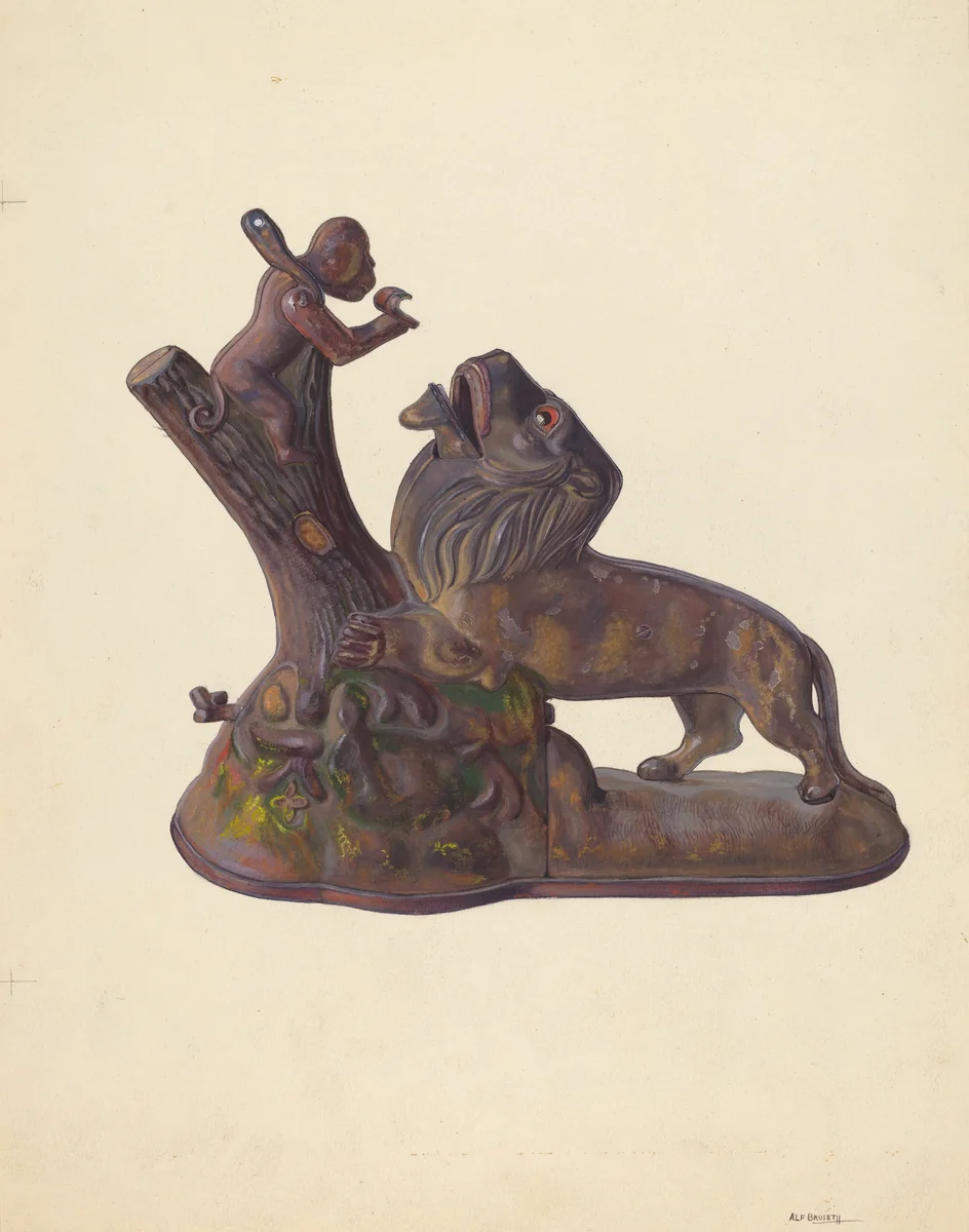 Toy Bank by Alf Bruseth, index of american design, 1937