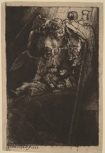 Jacob's Ladder by Rembrandt van Rijn, print, 1655