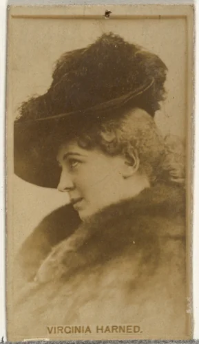 Virginia Harned, from the Actors and Actresses series (N145-8) issued by Duke Sons & Co. to promote Duke Cigarettes by W. Duke, Sons & Co., photograph, 1890-1895