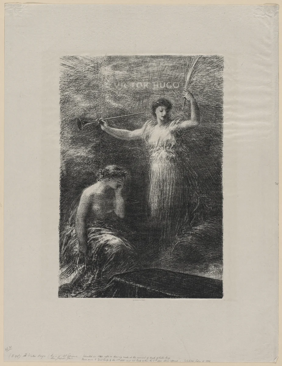 À Victor Hugo by Henri Fantin-Latour, print, 1889