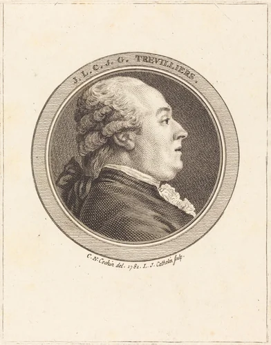 J. Trevilliers by Louis-Jacques Cathelin; Charles-Nicolas Cochin II, print, 1782