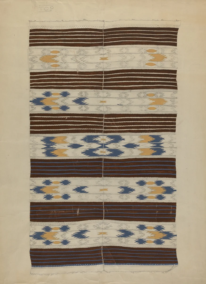 Textile by American 20th Century, index of american design, 1935-1942