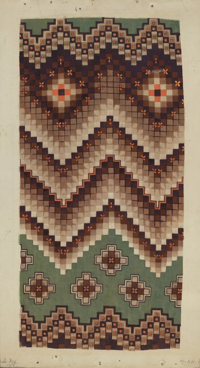 Printed Textile by Eleanor Rogers, index of american design, 1938