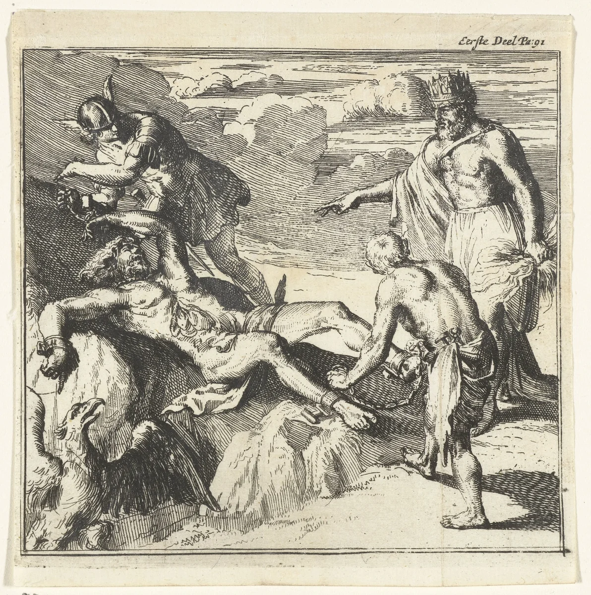 Illustratie voor 'Alle de werken' van Lucianus by Romeyn de Hooghe, print, 1679