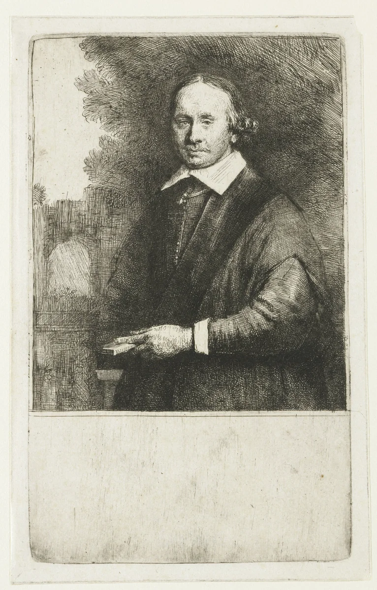 Jan Antonides van der Linden by Rembrandt van Rijn, print, 1665