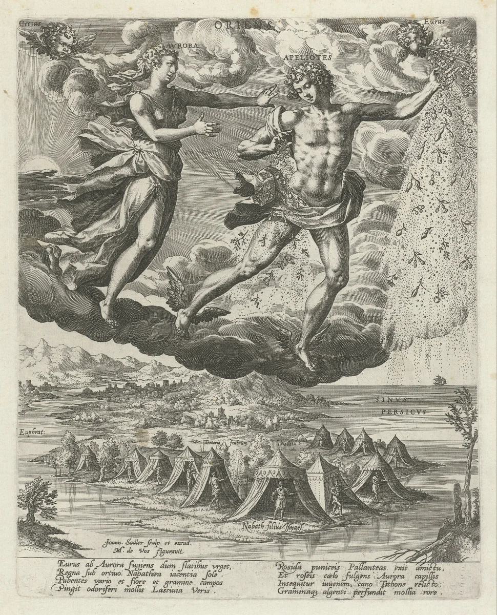Oostenwind by Unknown, print, 1560-1600