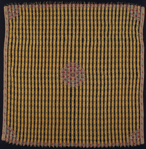 Moon Shawl (Chand-Dar) by Kashmir, textile, 1775-1800