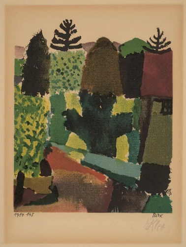 Park by Paul Klee, print, 1920