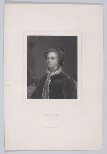 Mary, Queen of Scots (from "The Pictorial History of Scotland," volume 1) by Thomas William Hunt, print, 1871