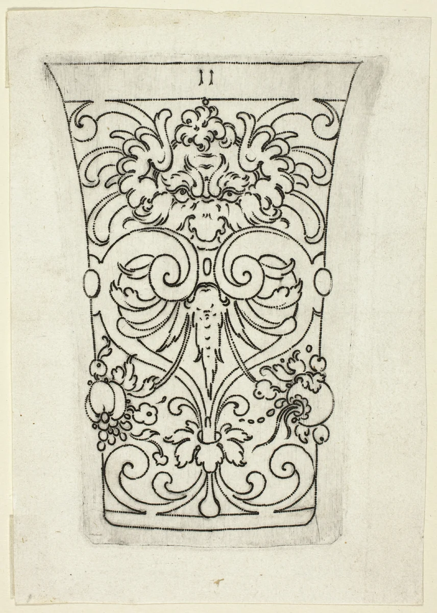 Plate 11, from XX Stuck zum (ornamental designs for goblets and beakers) by Master A.P. German, print, 1601