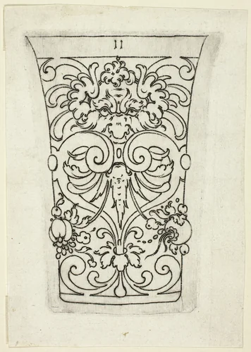 Plate 11, from XX Stuck zum (ornamental designs for goblets and beakers) by Master A.P. German, print, 1601