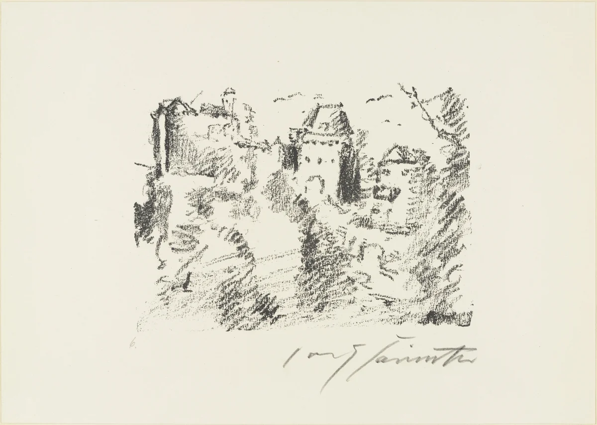 Hermann's False Report (Hermanns lügenhafter Bericht) from The Robbers (Die Räuber) by Lovis Corinth, print, 1923