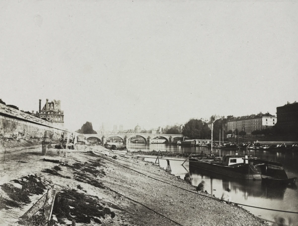 View from the Pont de la Concorde by Charles Henri Plaut, photograph, 1852