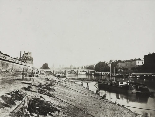 View from the Pont de la Concorde by Charles Henri Plaut, photograph, 1852