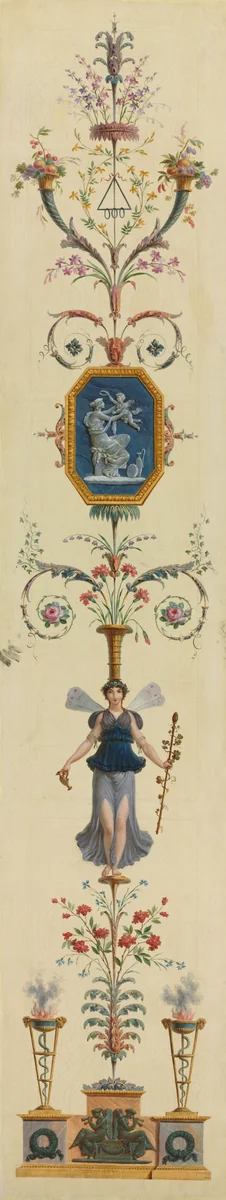 Decorative Panel by Pierre Rousseau, painting, 1790-1799