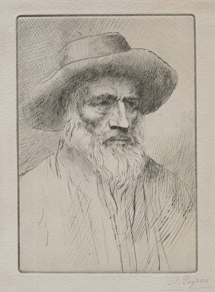 Paysan des Vosges by Alphonse Legros, print, 1857-1911