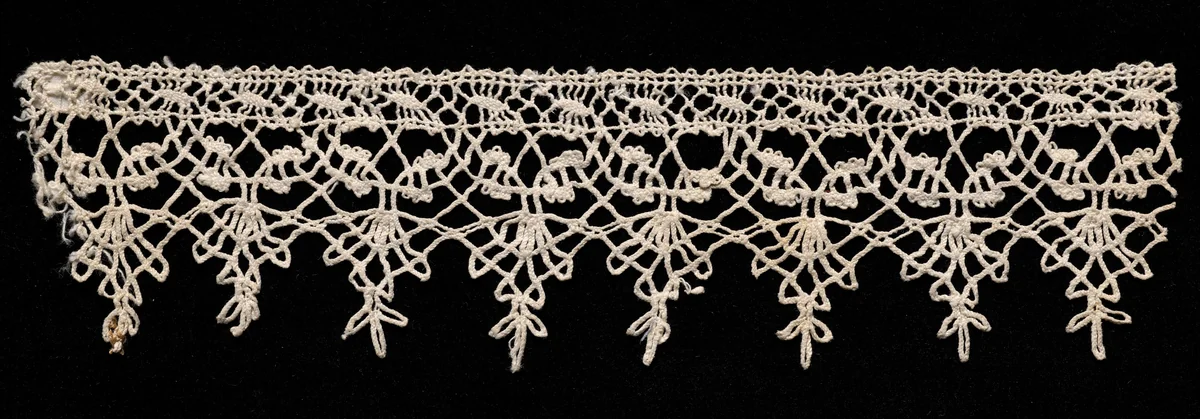 Bobbin Lace Edging of Points by Unknown, textile, 1580-1599