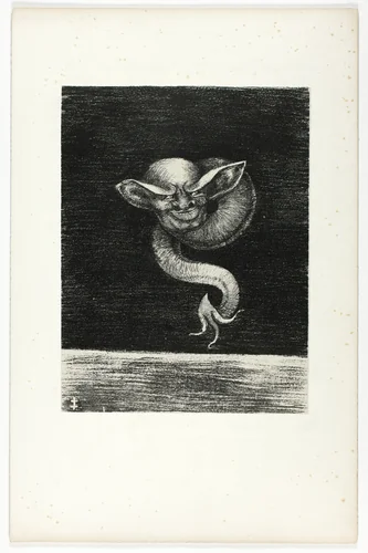 Untitled, plate from Je regardais et je vis... by Odilon Redon, print, 1896