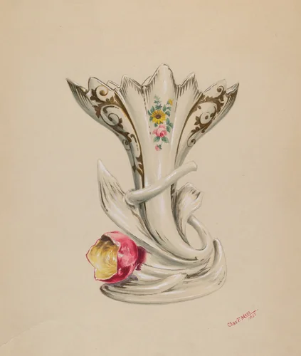 Vase by Charles Moss, index of american design, 1937