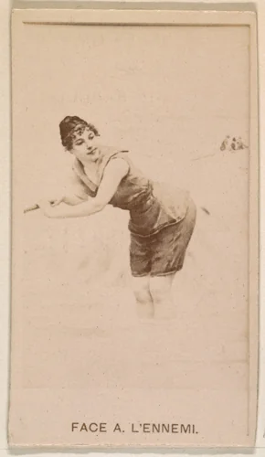 Face A. L'ennemi, from the Actresses series (N245) issued by Kinney Brothers to promote Sweet Caporal Cigarettes by Kinney Brothers Tobacco Company, photograph, 1890